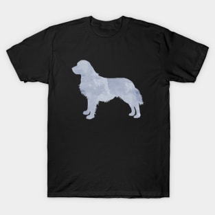 Gray Golden Retriever Dog Art T-Shirt